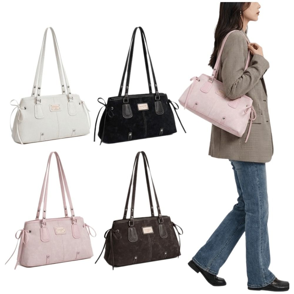 Structured Handbag Top Handle - Bolsa Tote Minimalista em Couro Sintético,