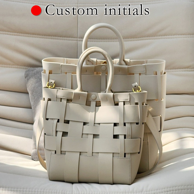 Luxury Bags Collection - Iniciais personalizadas sacolas de couro genuínas