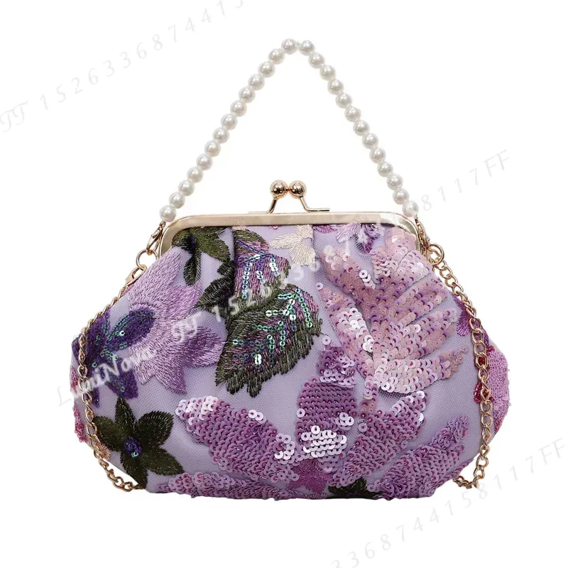 Luxury Bags For Men - Bolsa de Mão Clutch com Bordado