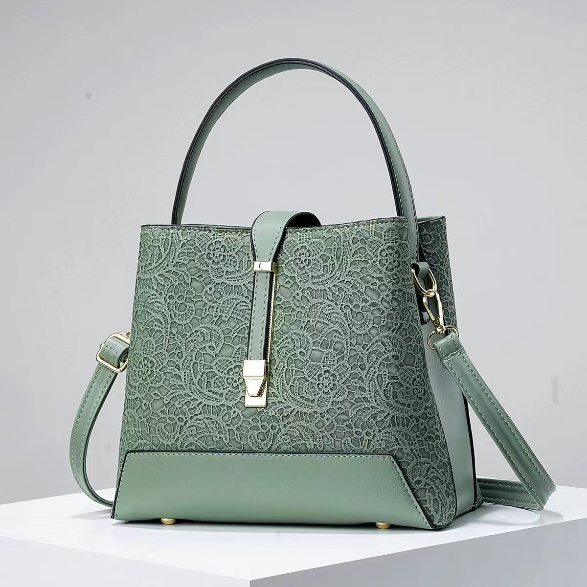 Novo luxo sacola de couro eleg - Luxury Bags Collection avaliação e preço