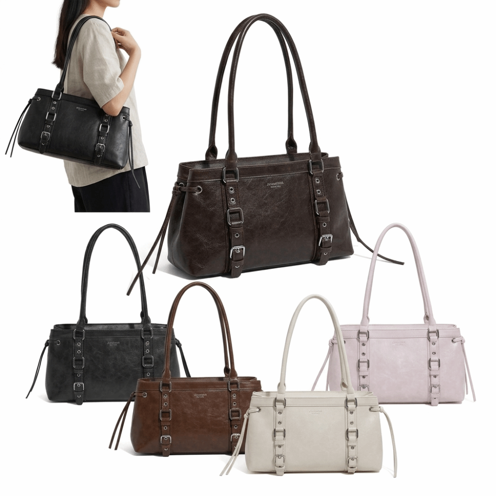 Nova Bolsa de Mão Feminina com - Structured Handbag Top Handle avaliação e preço