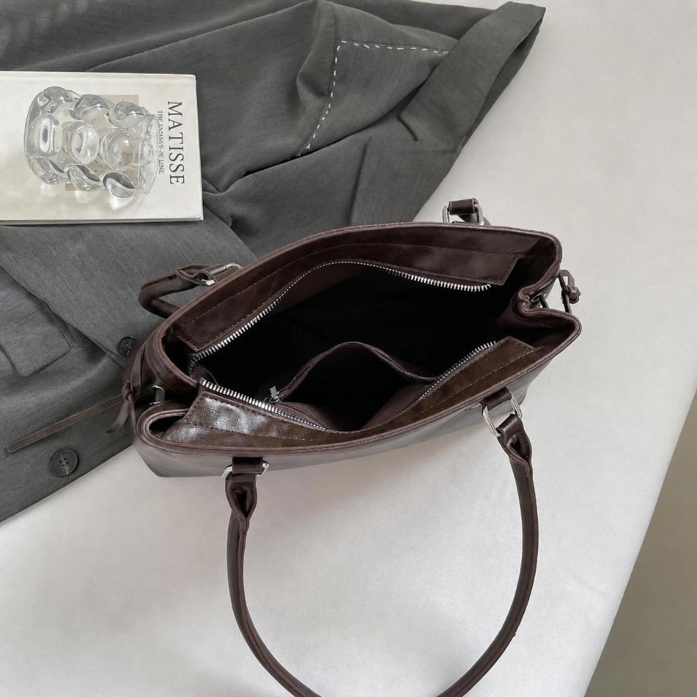 Nova Bolsa de Mão Feminina com - Structured Handbag Top Handle avaliação e preço