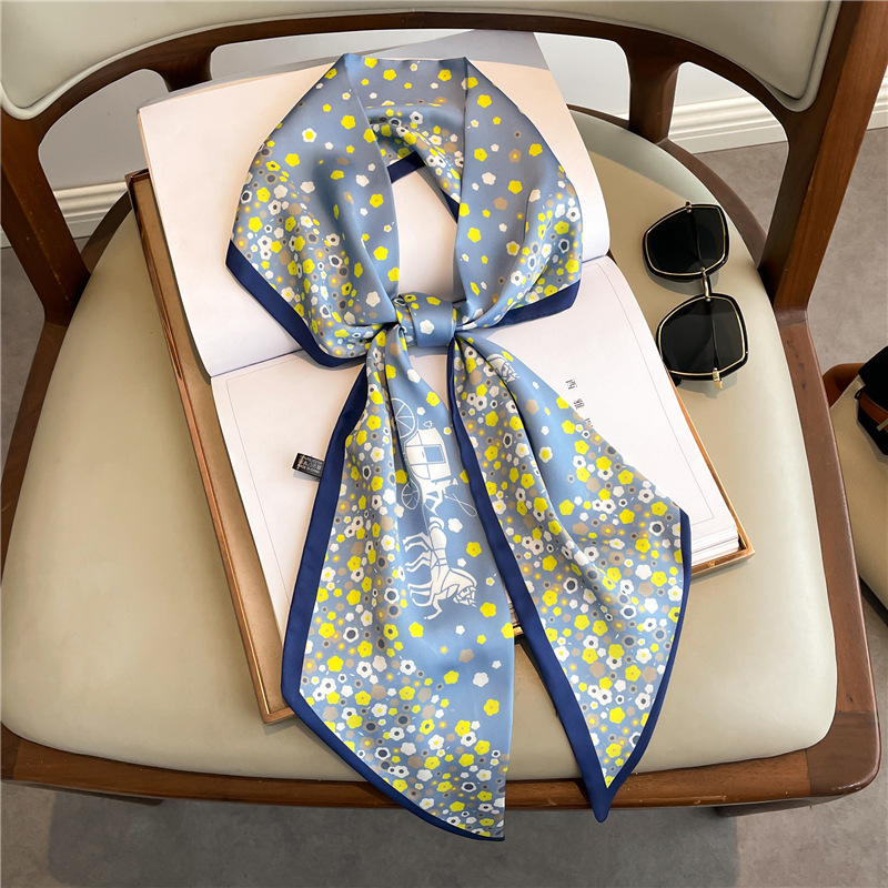 Lenço Longo de Seda Estampado  - Luxury Bags In China avaliação e preço