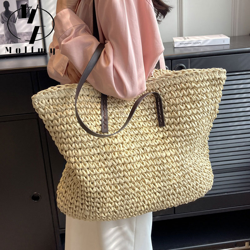 Bolsas Tote de Palha Trançada, - Luxury Bags Collection avaliação e preço