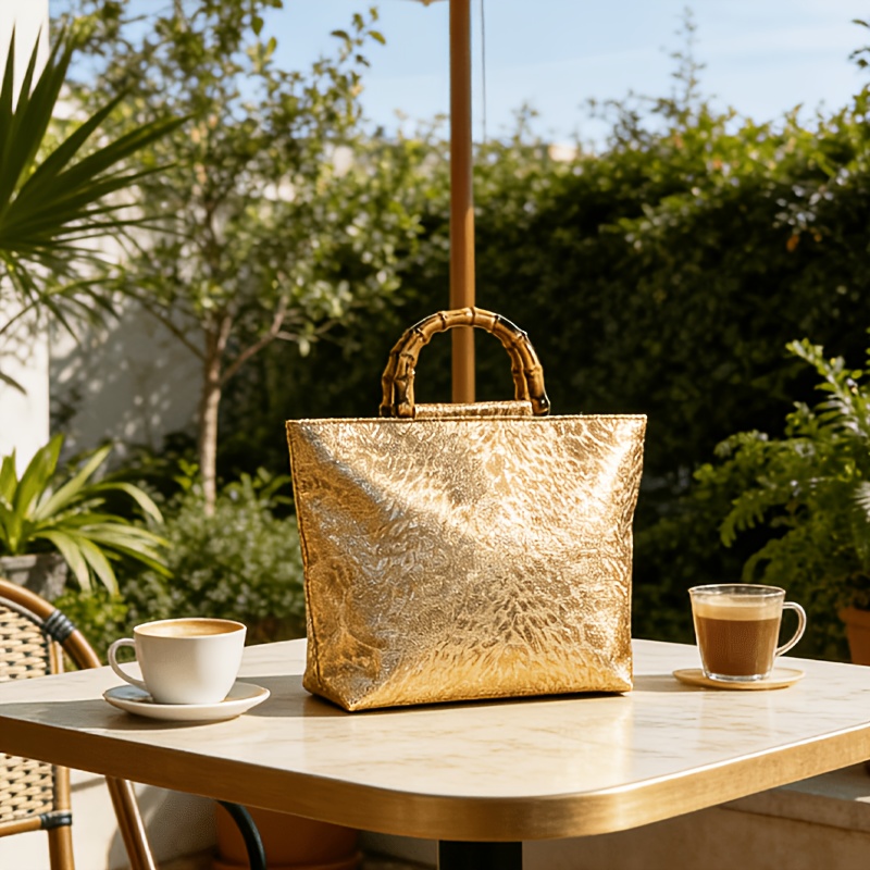 Bolsa tote feminina em jacquar - Luxury Bags Collection avaliação e preço