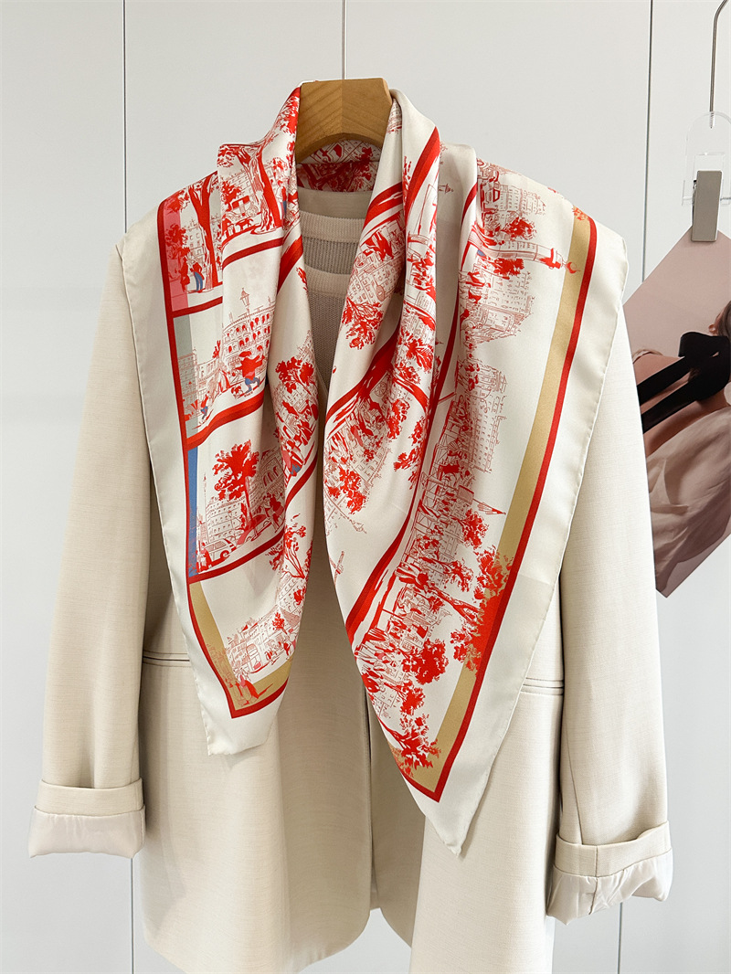 Lenço de Seda Vermelho de Luxo - Luxury Bags Hong Kong avaliação e preço